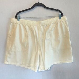 allbirds Mens Size XXL 44/46 TreeBD Camp Shorts Ecru 7inch Inseam